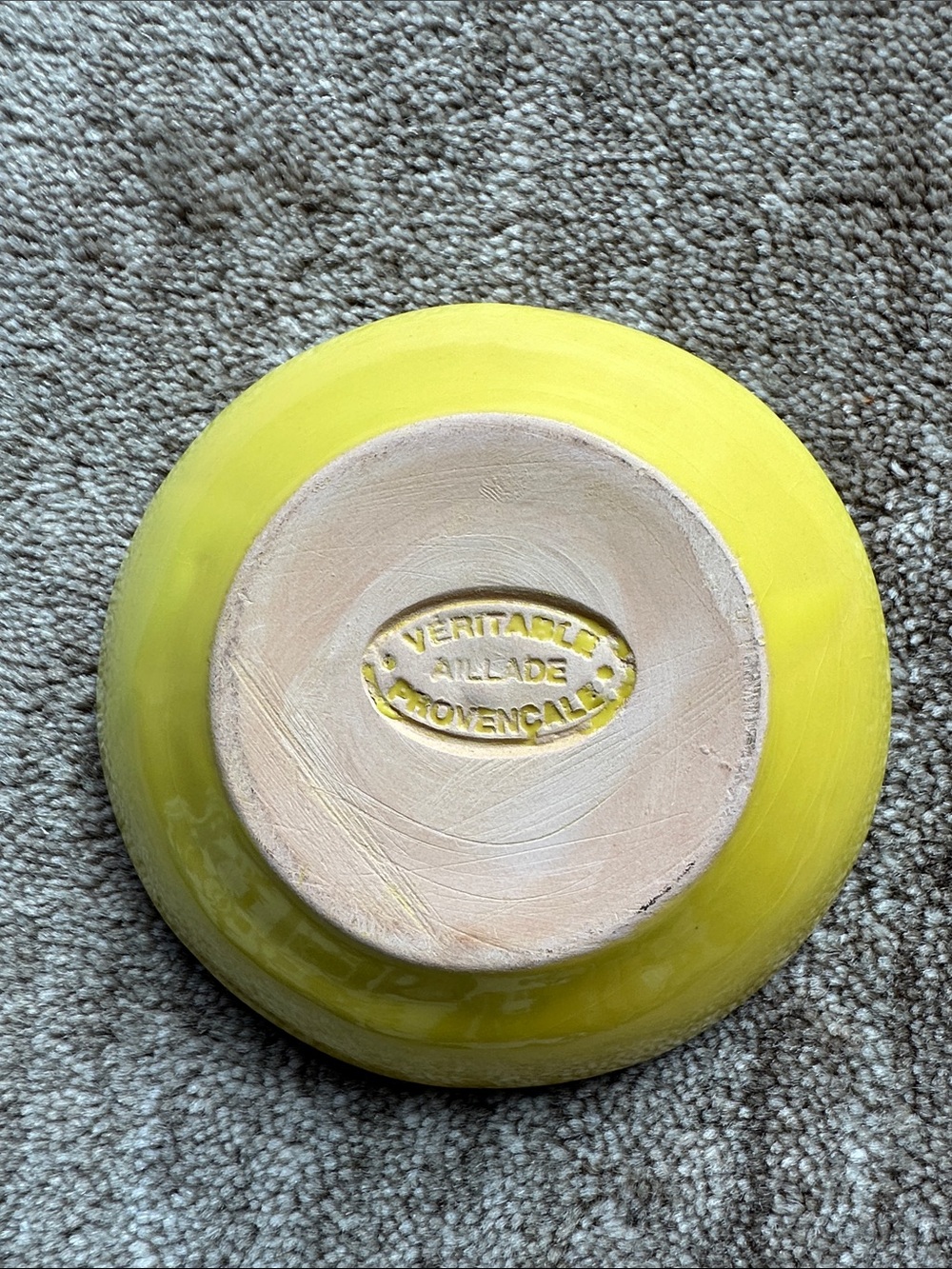 Yellow Ceramic Cherry Grater Plate - Picture 2 of 4